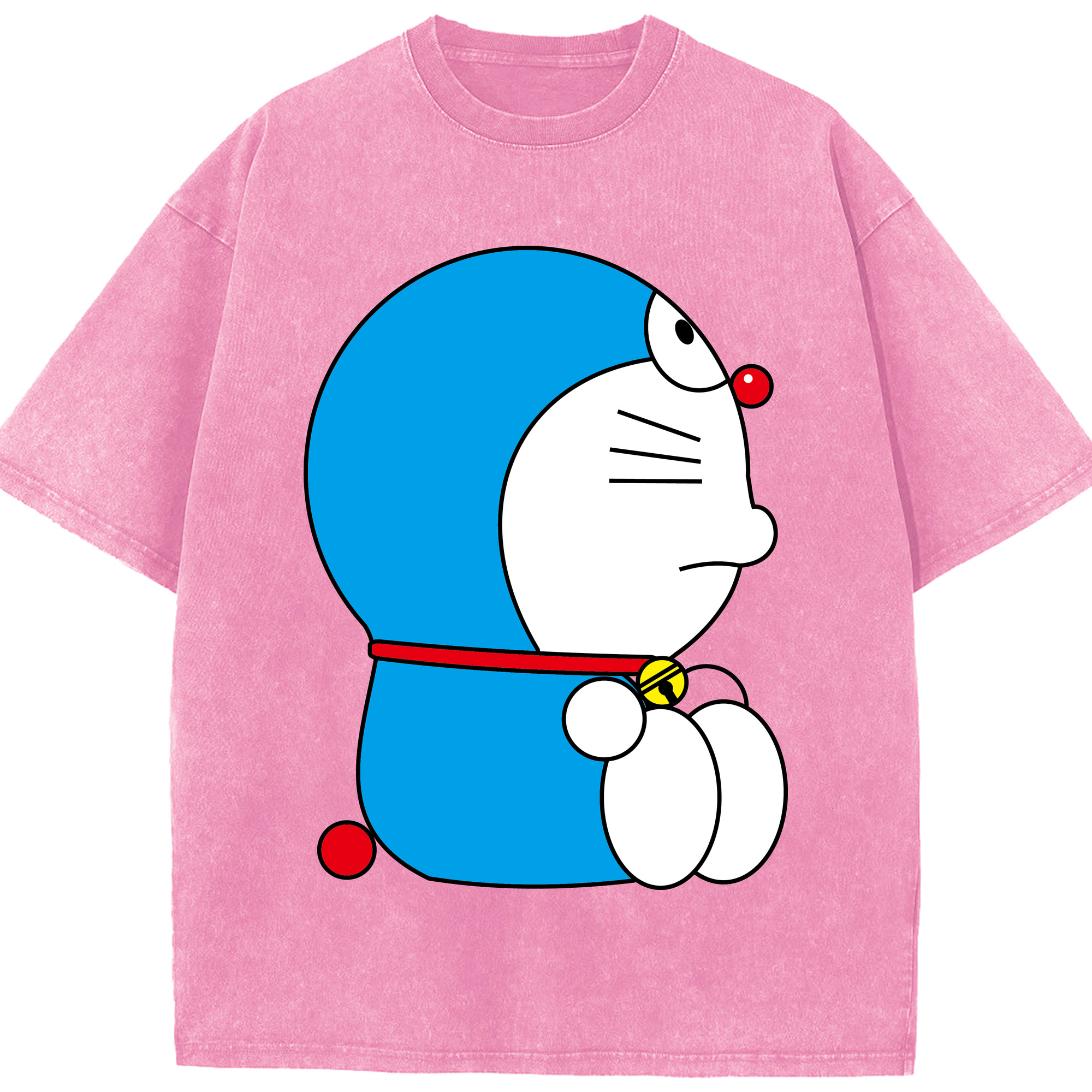 （画像用） ドラえもん Doraemon 綿100% ヴィンテージ風 半袖Tシャツ（フロントプリント）
